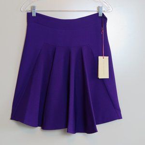 NWT Stella McCartney Purple Flutter Panel Skirt Size 42 Made in Hungary